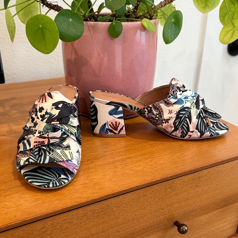Halogen Floral Print Mules